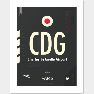 CDG Charles de Gaulle Airport Posters and Art